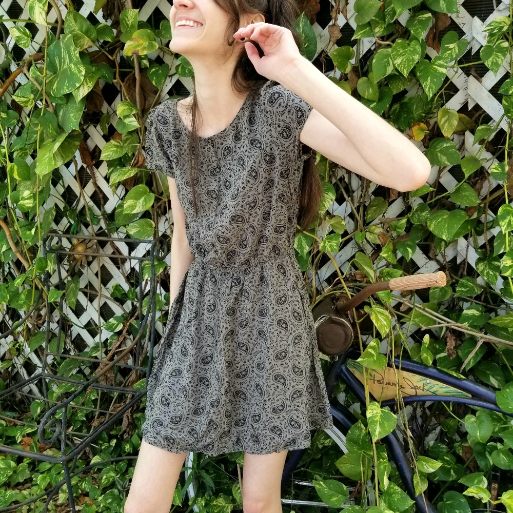 Green Paisley Dress